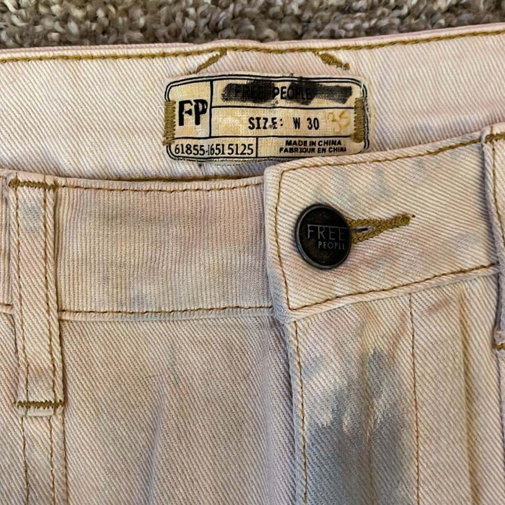 Free people patchwork distressed flare jeans 30 - image 6